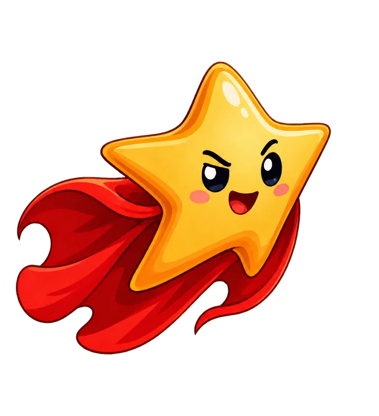 Byeol, Vela's Korean-webtoon star guide, flying beside the learning path